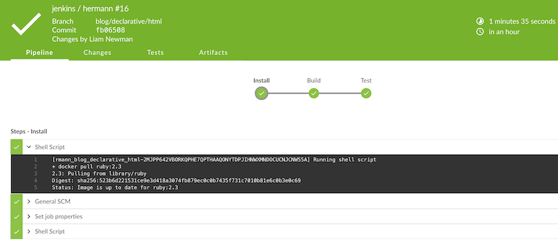 Docker Container Started